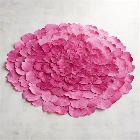 Pink Flower Placemat Pink Placemats Pink Flowers Linen Placemats