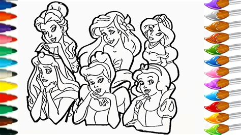 Coloriage De Princesses Disney  Avpress