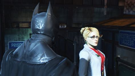 Batman Arkham Origins Batman Meets Harleen Quinzel Harley Quinn Youtube