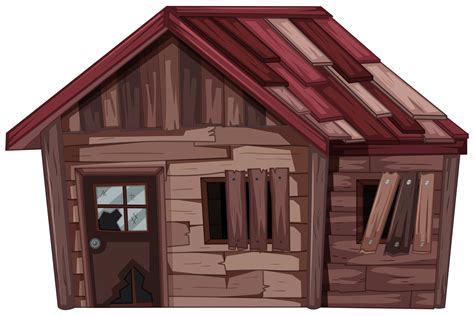 Old Wooden House In Bad Condition 520733 Vector Art At Vecteezy