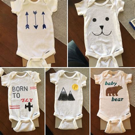 Diy Fabric Marker Onesies Baby Shower Onesie Onesie Decorating Baby