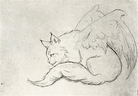 First Step In Angel Cat Unfinished Work By Zyrifrost On Deviantart