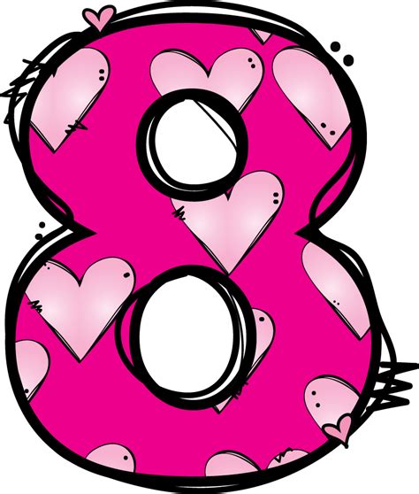 Numeros Clip Art Doodle Letters Number 8 Clipart