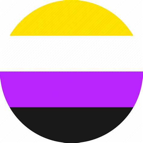 nonbinary circle flag non binary non binary genderqueer enby icon download on iconfinder