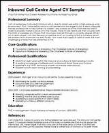 Sample Resume Inbound Call Center Pictures