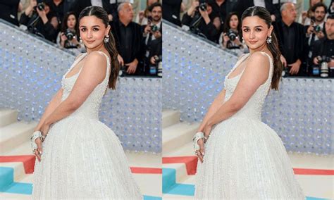 Alia Bhatts Angelic Look In A Pearl Embellished Gown Steals The Show At Met Gala 2023