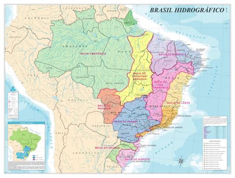 Mapa Brasil Hidrogr Fico Lojaapoio