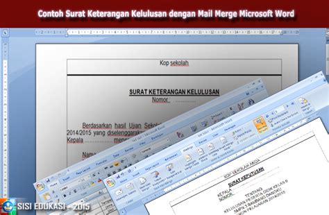 Copyright contoh surat kelulusan siswa 2012_edit. Contoh Surat Keterangan Kelulusan dengan Mail Merge ...