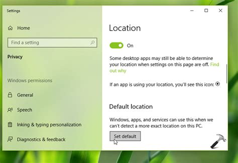 How To Set A Default Location In Windows 10