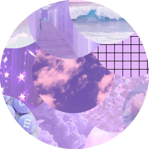 💜 purple pastel aesthetic circles background freetoed... png image