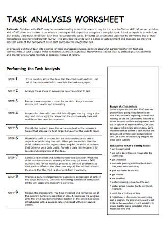 30 SAMPLE Task Analysis In PDF MS Word