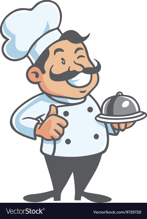 Polish your personal project or design with these chef cartoon transparent png images, make it even more personalized and more attractive. Happy Chef Cartoon Mascot Clipart Royalty Free Vector Image