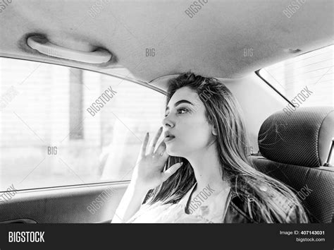 Girl Back Seat Car Image And Photo Free Trial Bigstock