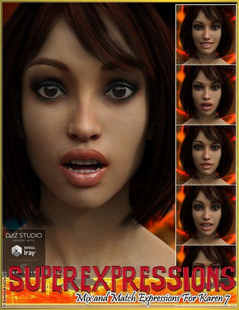 awesomity mix and match expressions for tween julie 7 and genesis 3 female s daz3d下载站