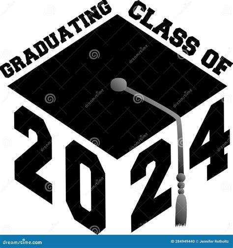 Graduating Class Of 2024 Graduation Cap Stock Illustration Illustration Of Congratulations