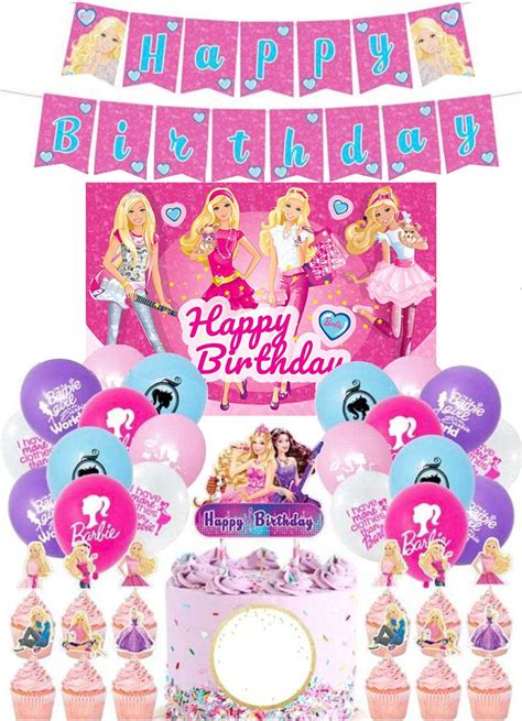 buy 5x3ft backdrop party doll decoration color barbie dreamhouse pink girls banner party