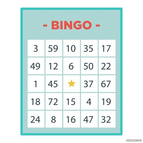Blank Bingo Template Tims Printables Free Bingo