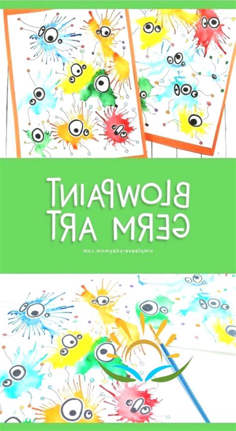Germ Straw Painting For Children Children Will Have A Lot Of Fun With