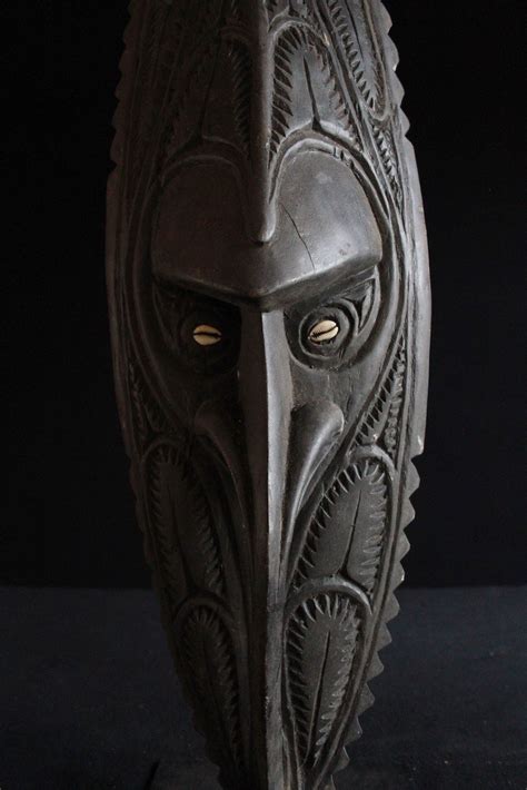 Ancestor Mask Cm Wood Tambanum Central Sepik Catawiki