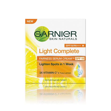 Garnier Skin Naturals Light Complete Serum Cream SPF 19 45g Amazon