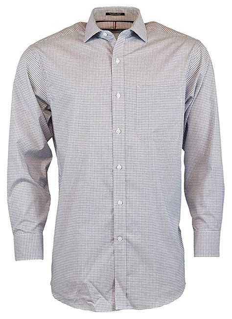 Tommy Hilfiger Mens Regular Fit Spread Collar Long Sleeve Dress Shirt