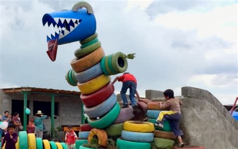 Recycled Playgrounds From Around The World Playground Ideas