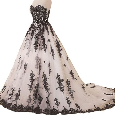 Buy Kivary Vintage Gothic Black Lace Ball Gown Long Prom Dresses