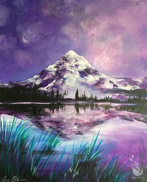 Purple Mountain Majesty Reflection Sunday April 26 2020 Painting