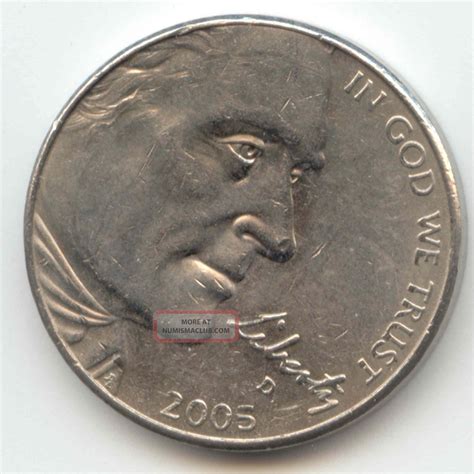Usa 2005d American Nickel Five Cent Piece 5c 5 Cents Jefferson 2005 D