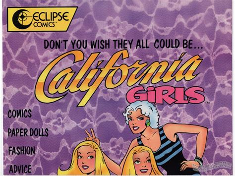 California Girls Poster Trina Robbins Indie Comic Retail Promo Eclipse