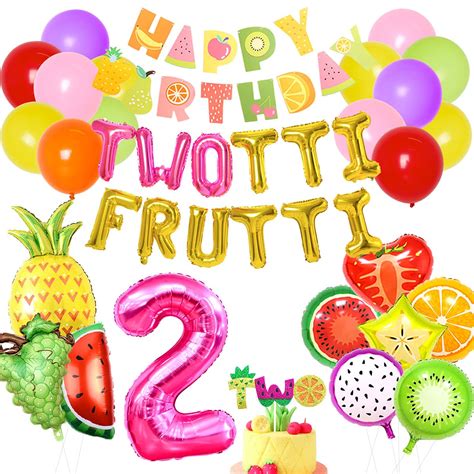 Buy Twotti Fruity Birthday Decorations For Girls Twotti Frutti 2nd