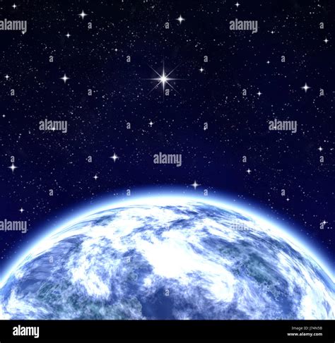 Space Night Nighttime Globe Planet Earth World Stars Asterisks