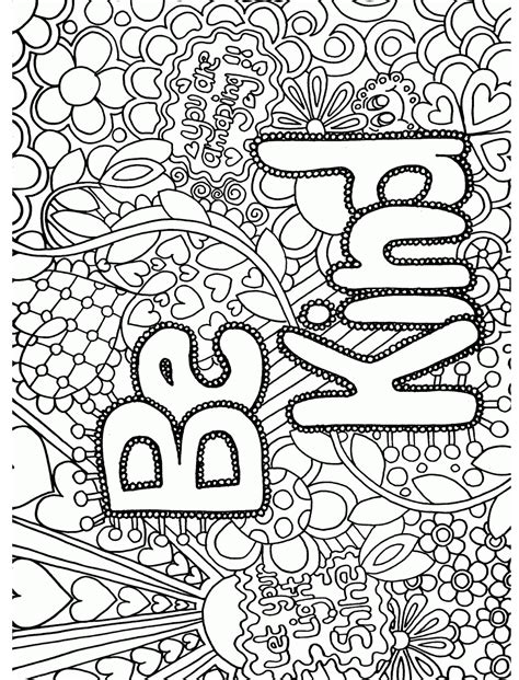 I've worked hard to be sure to have a collection of detailed coloring sheets on this page. Be Kind Coloring Page - Free Printable Coloring Pages for Kids