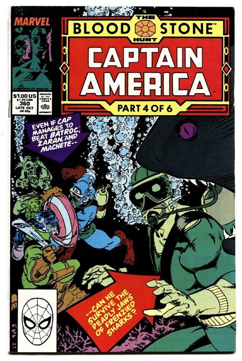 Captain America 360 Comic Book Crossbones Marvel Copper Age Key