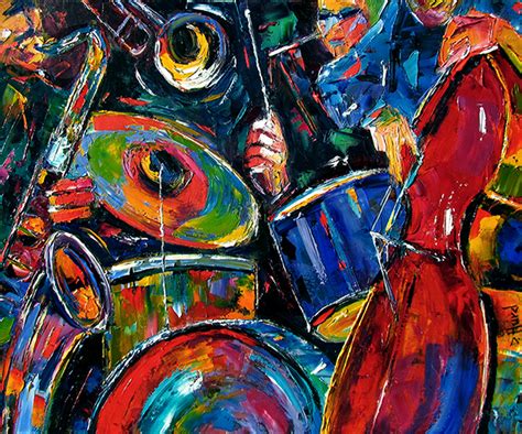 Debra Hurd Original Paintings And Jazz Art Abstract Jazz Colorful