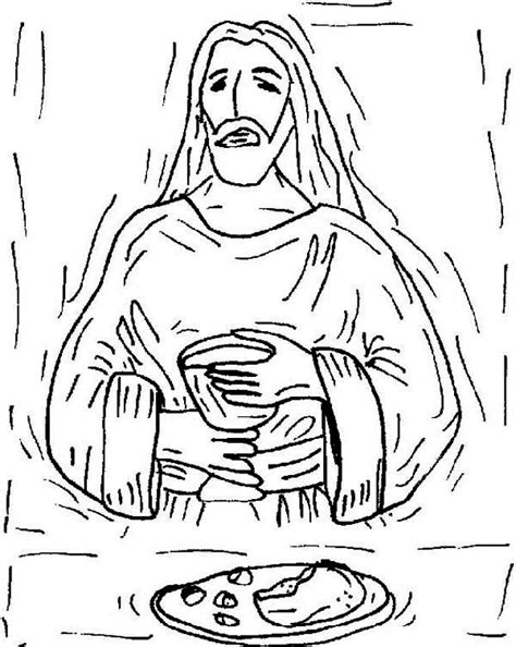 Jesus Shaking In The Last Supper Coloring Page Kids Play Color