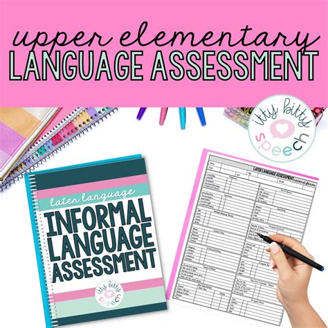 Upper Elementary Informal Language Assessment For Speech Therapy Itty