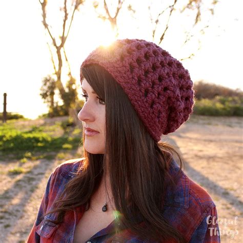 10 Slouchy Crochet Hat Patterns