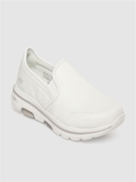Buy Skechers Men White Go Walk 5 Convinced Leather Walking Shoes