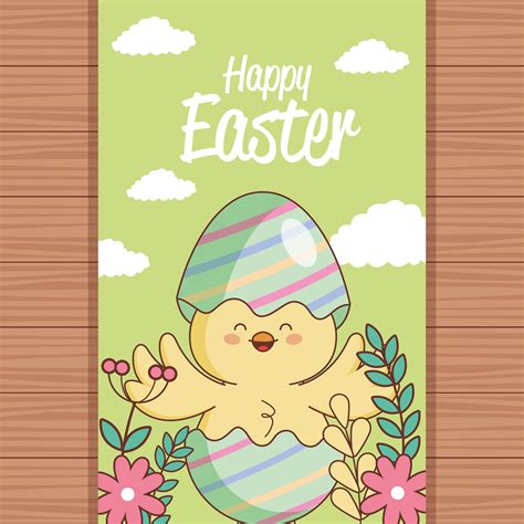 Happy Easter Day Card 655997 Vector Art At Vecteezy