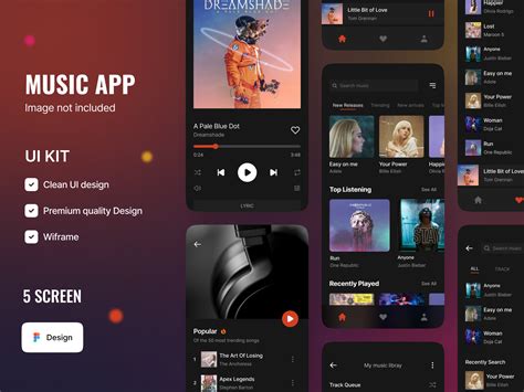 Music App Ui Template Uplabs