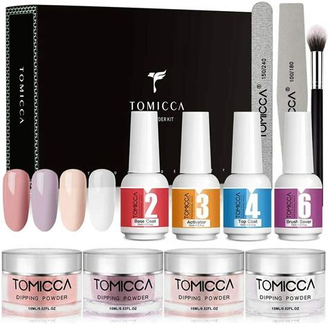 Be sure to coat the nail evenly with the product. TOMICCA Dip Powder Nail Kit $39.99 Delivered @ Tomicca Amazon AU - OzBargain