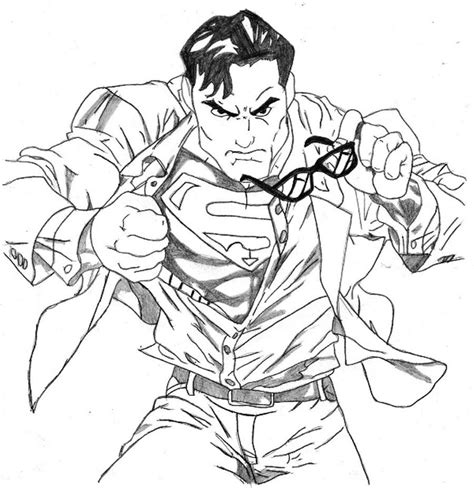 Clark Kent Superman Superman Coloring Pages Cartoon