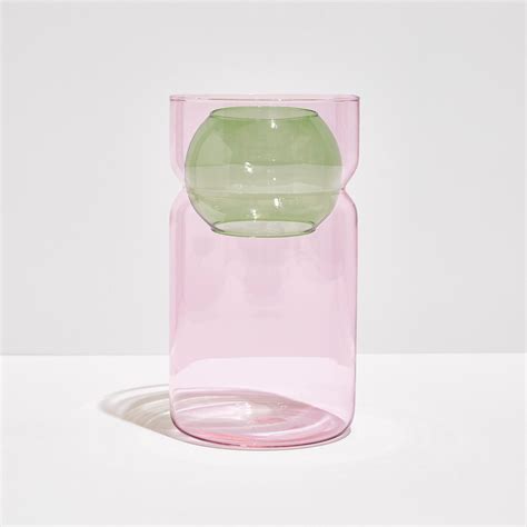 Balance Vase Pink Green Lore Perfumery