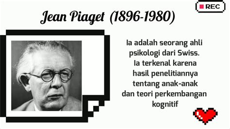 Jean Piaget Teori Perkembangan Kognitif Youtube