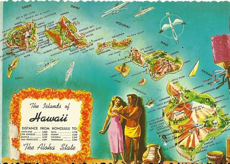Islands of Hawaii. Hawaii. Jim Spencer, 1975 | Hawaii island, Vintage hawaii, Map of hawaii