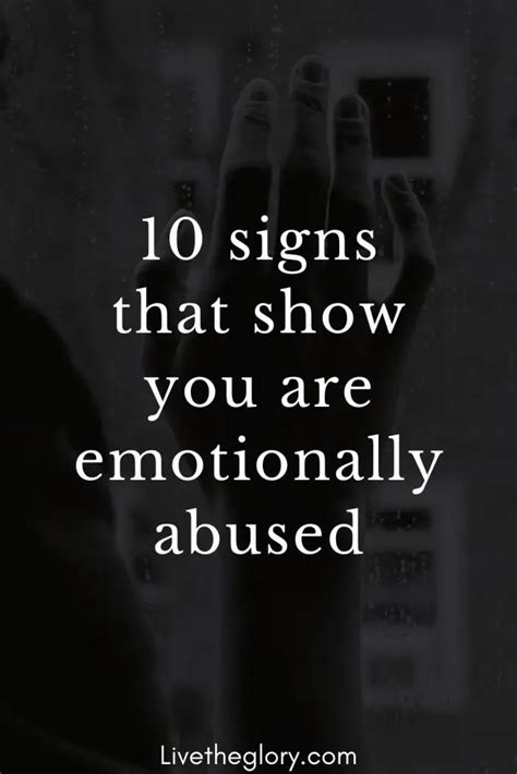 10 Signs That Show You Are Emotionally Abused Live The Glory
