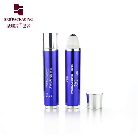 30ml Vibrating Metalized Blue Color Roller Body Massage Bottle China Body Massage Bottle And