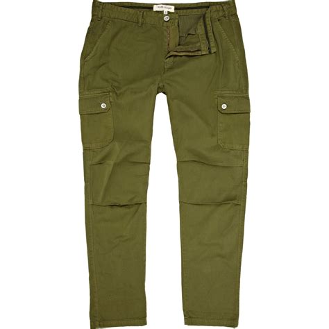 Lyst River Island Green Cargo Pants In Green For Men