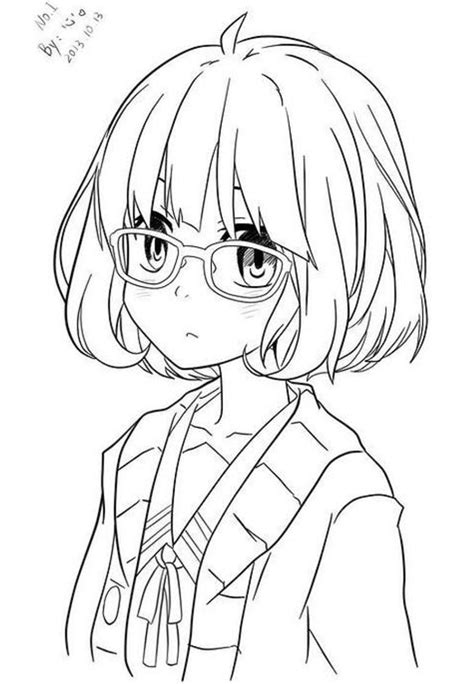 Anime Coloring Page Printable